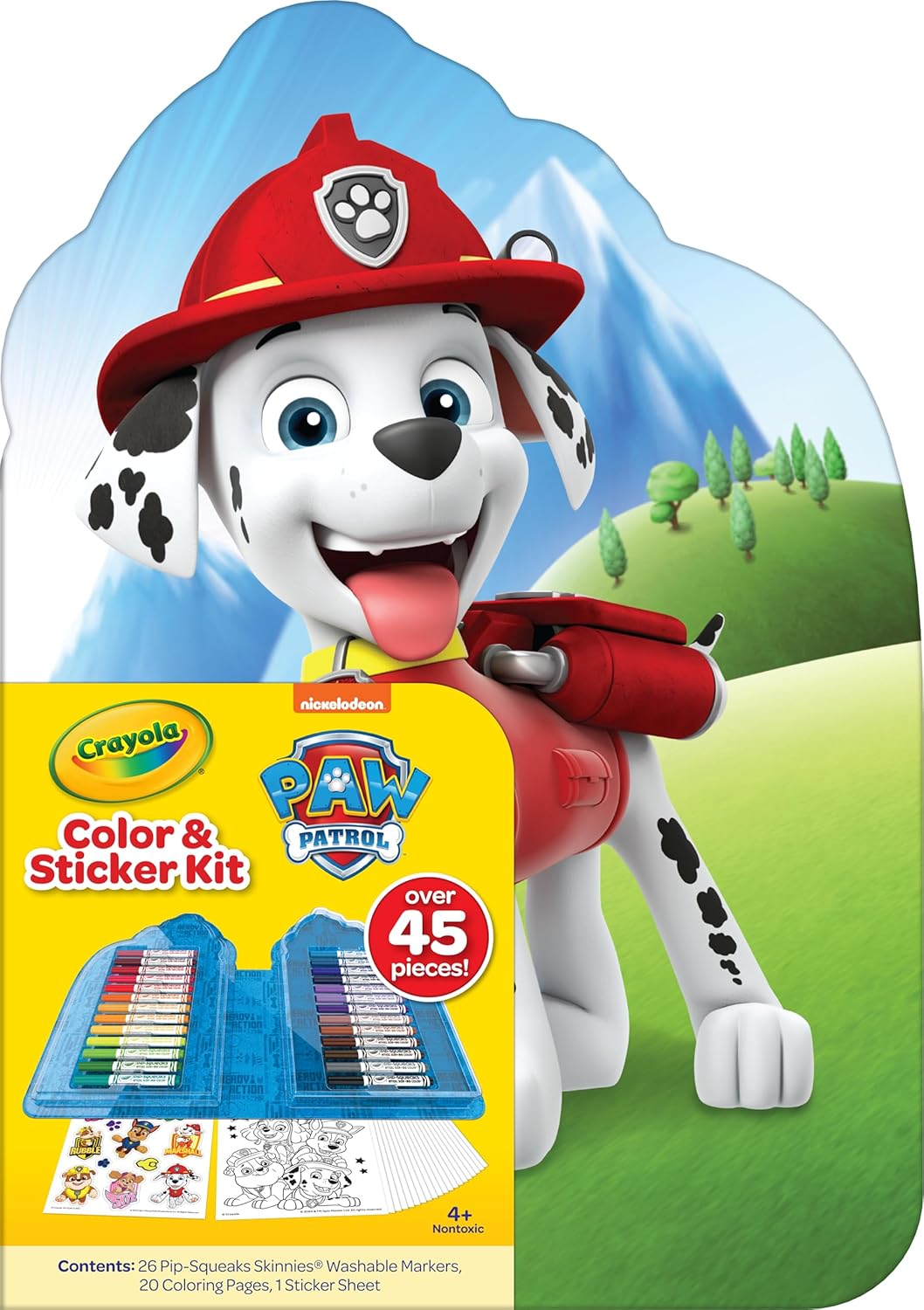 Crayola Color & Sticker Paw Patrol Kit 45 Piece