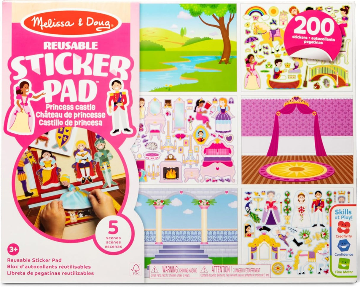 Melissa & Doug: Reusable Sticker Pad: Princess Castle