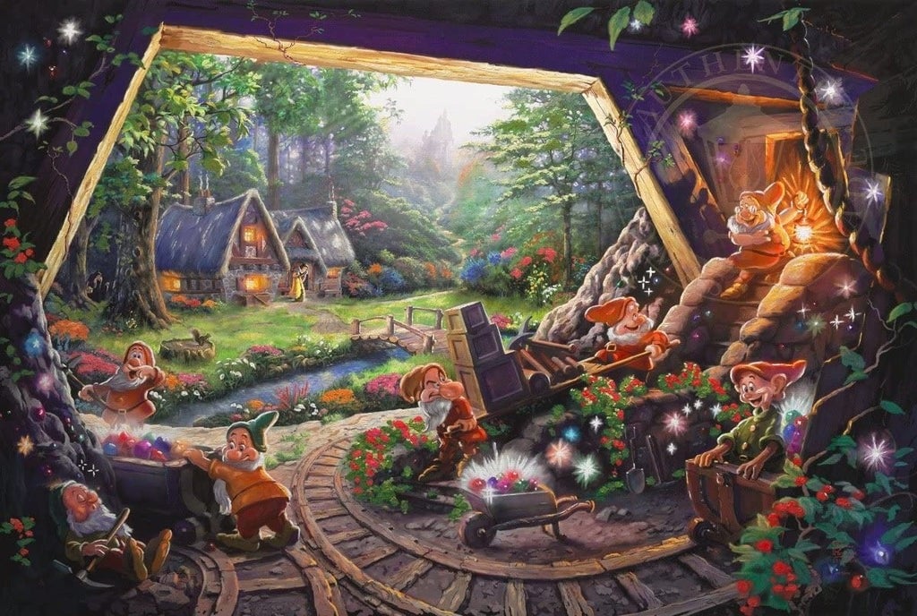 Harlington Thomas Kinkade PQ Disney Snow White and the Seven Dwarfs 1000 pieces