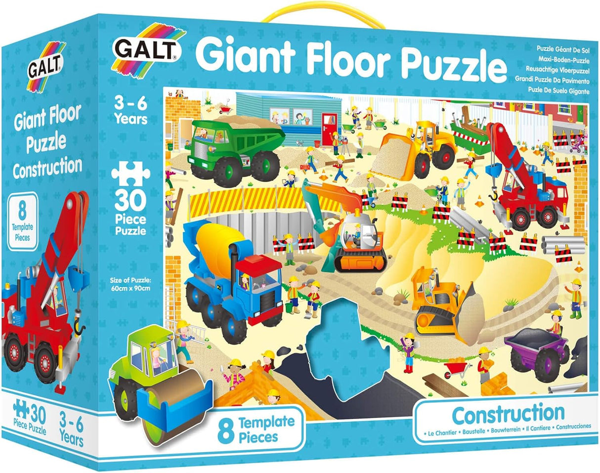 Galt - Construction Site Giant Floor Puzzle - 30 Piece