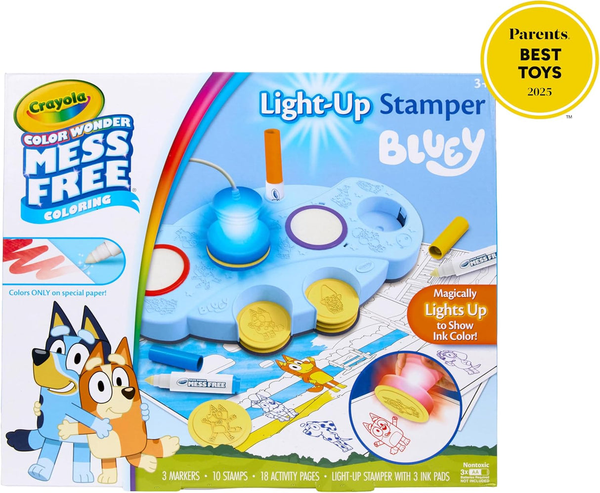 Crayola Color Wonder Magic Light Up Stamper Kit Bluey