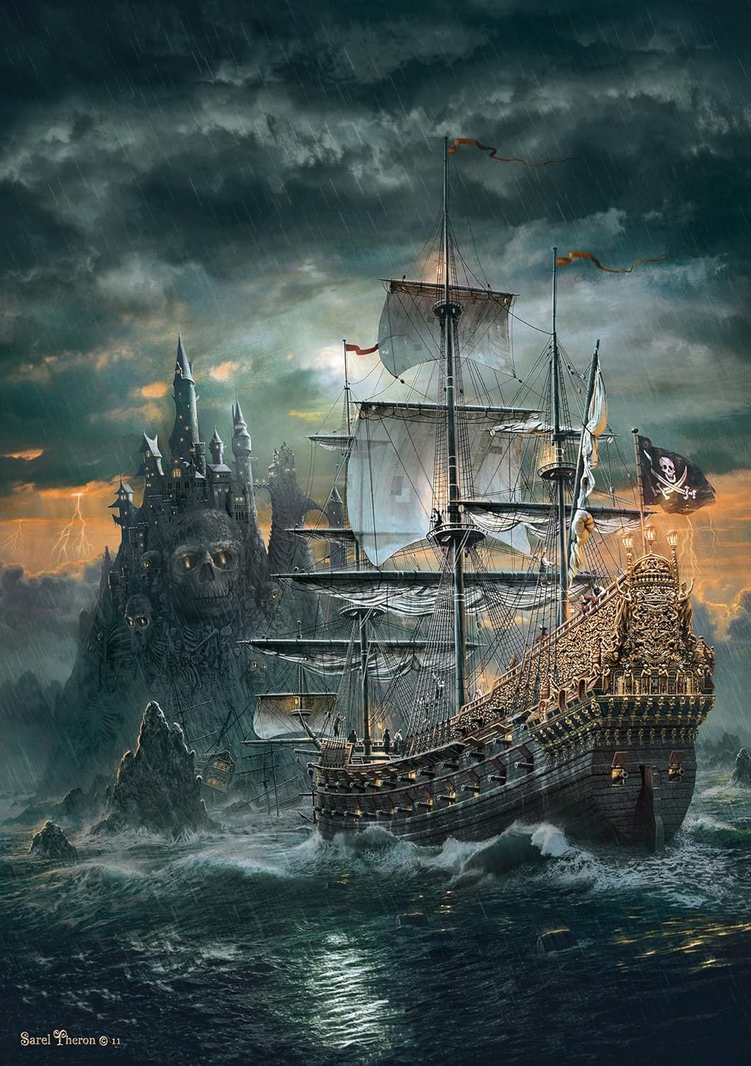 Clementoni The Pirate Ship Jigsaw Puzzle - 1500 Pieces - High Quality Collection - (31682)