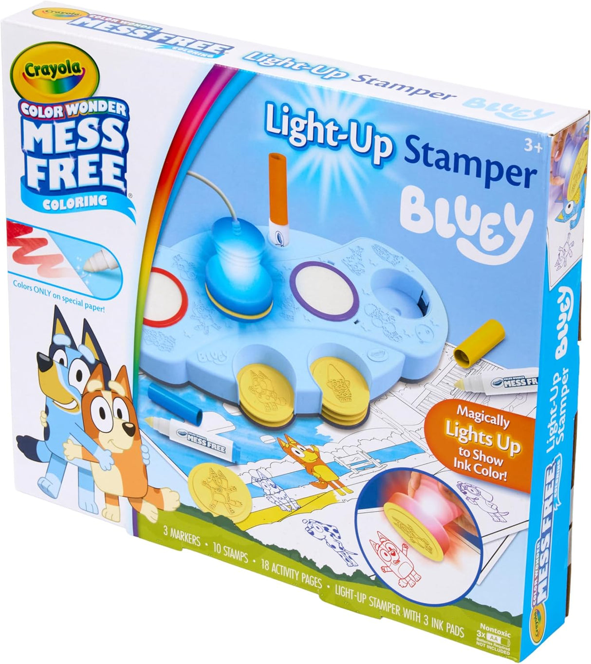 Crayola Color Wonder Magic Light Up Stamper Kit Bluey