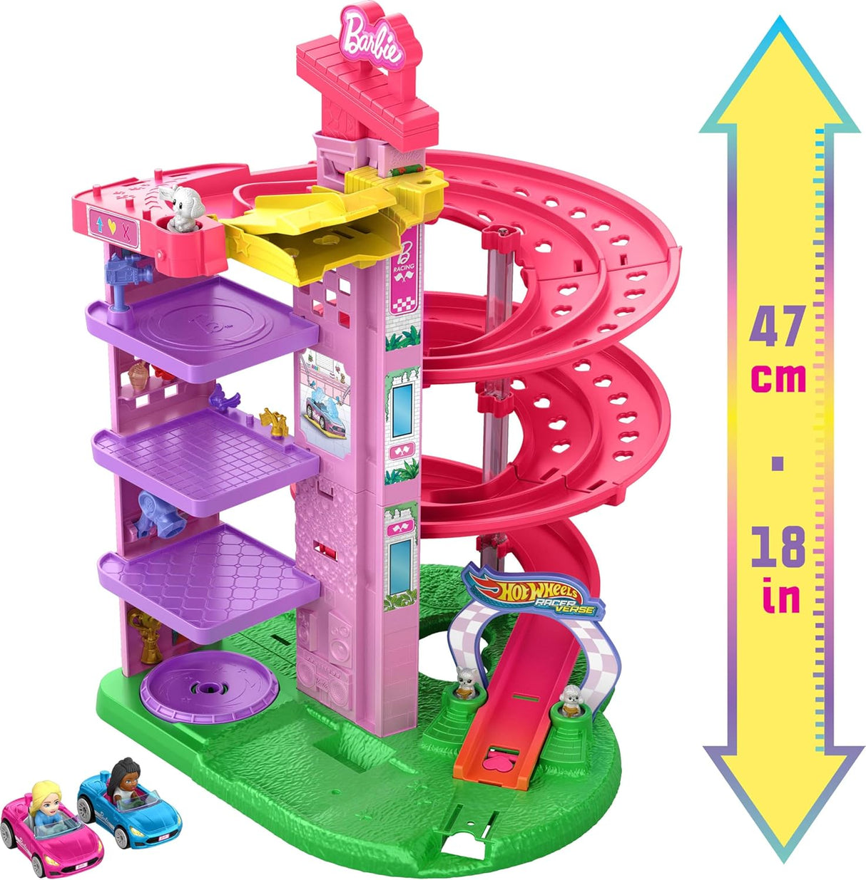 Hot Wheels: Barbie - Spiral Race Track Set