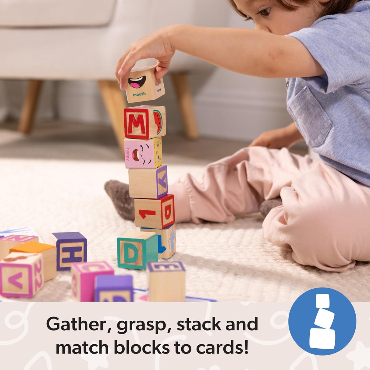 Melissa & Doug - Ms. Rachel Blocks + Activity Cards