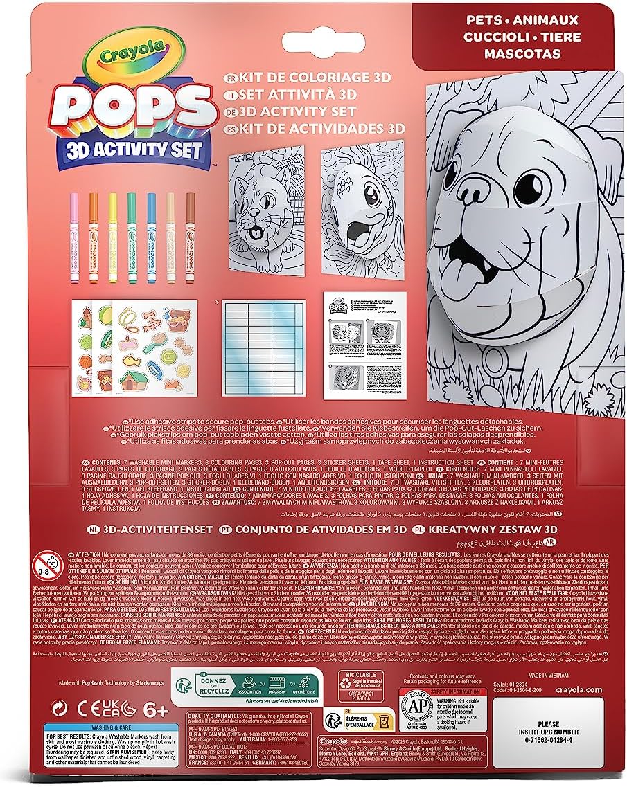 Crayola POPS 3-D Activity Set Pets