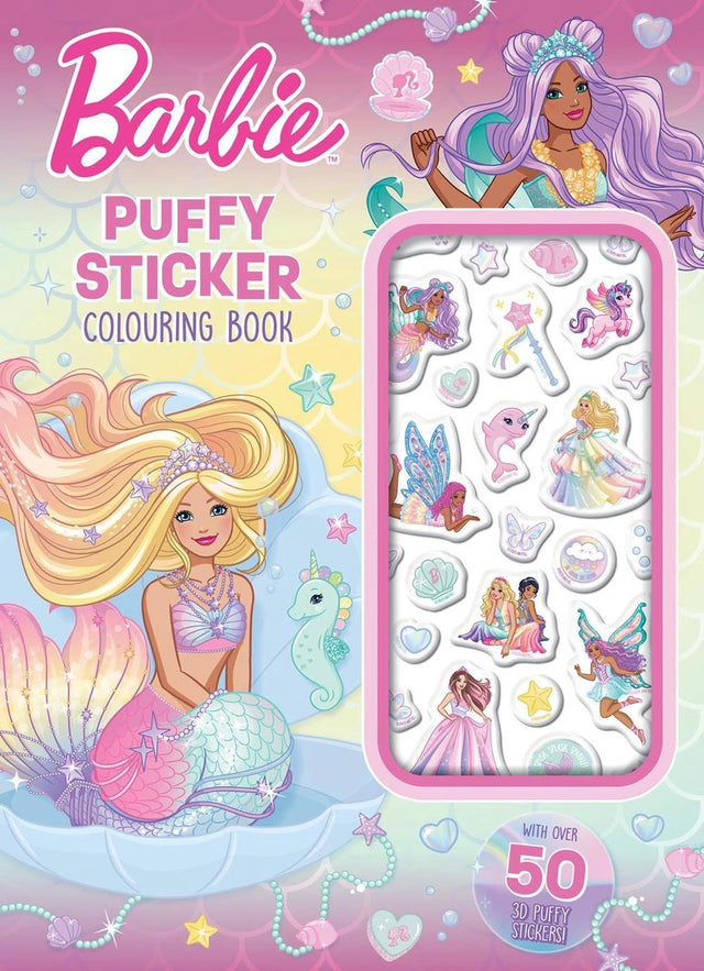 Barbie Fantasy: Puffy Sticker Colouring Book (Mattel)