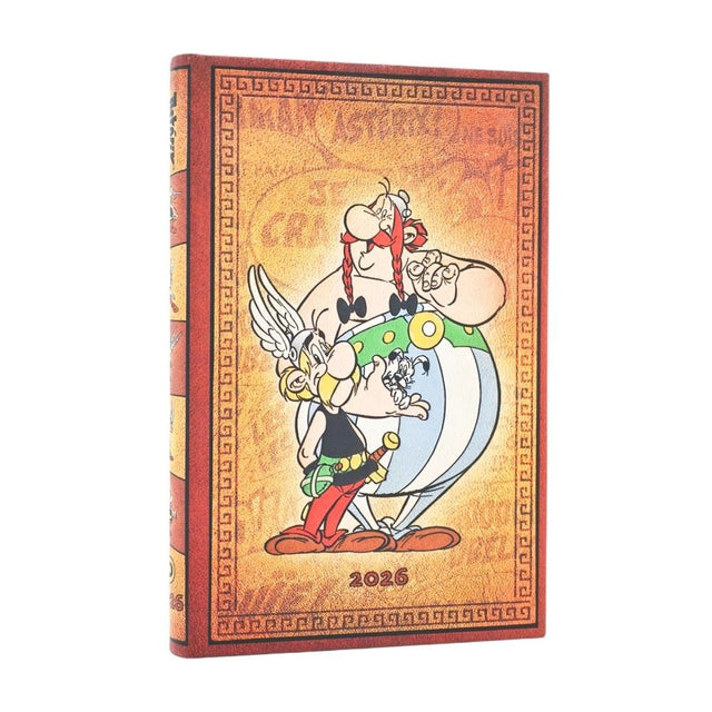 2026 Asterix & Obelix (The Adventures of Asterix) Mini 12-month Verso Hardcover Flexi Dayplanner 2026 (Elastic Band Closure)