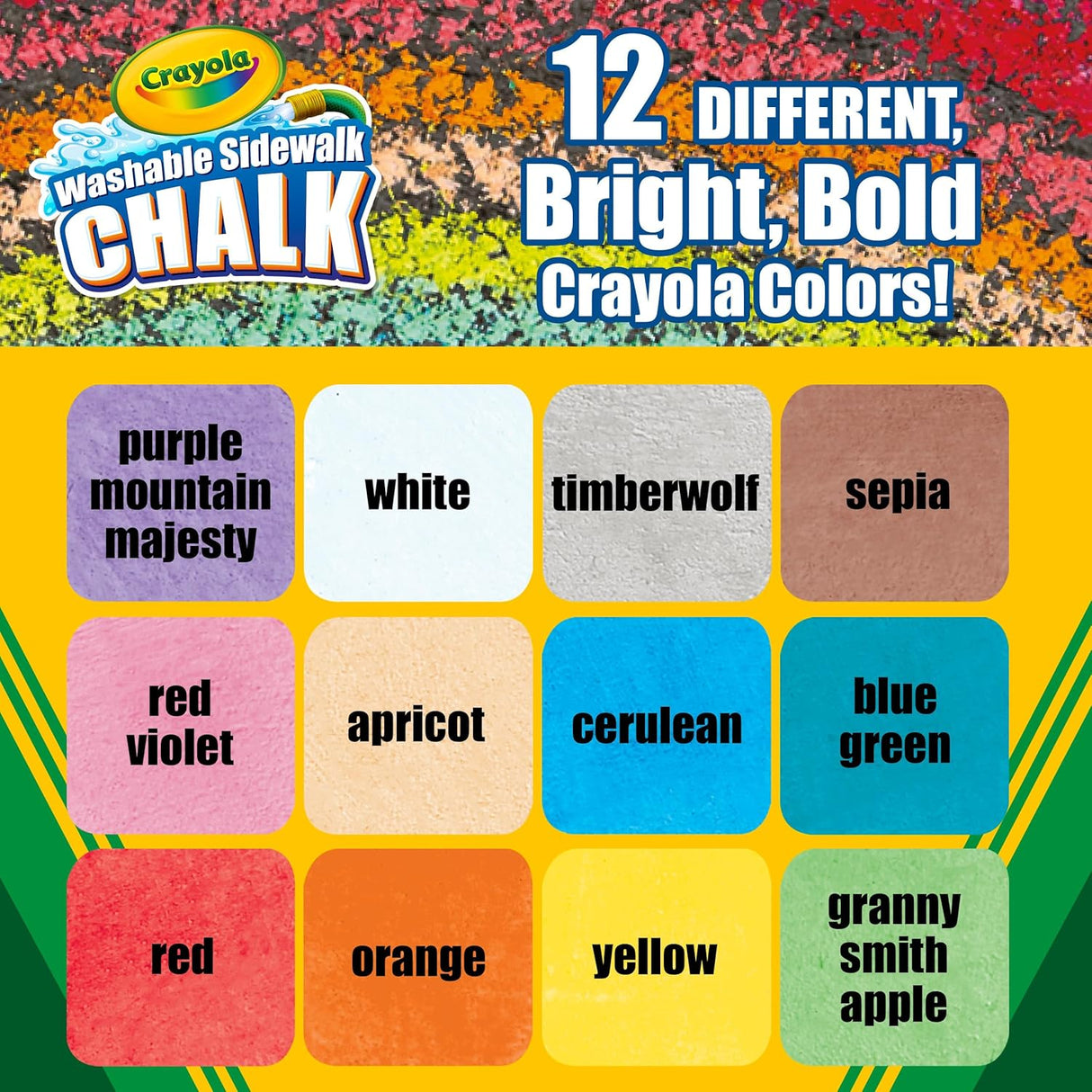 Crayola Chalk Sidewalk 12 Pack