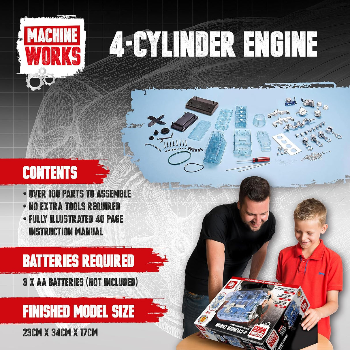 Machine Works: 4 Cylinder Engine Model