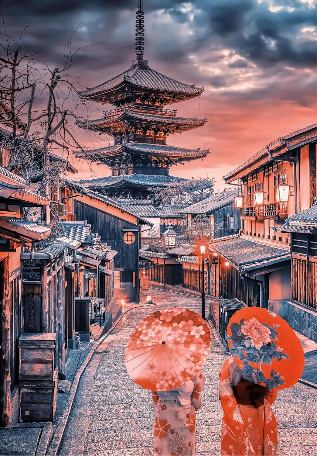 Clementoni Evening in Kyoto Jigsaw Puzzle - 500 Piece - High Quality Collection - (35525)