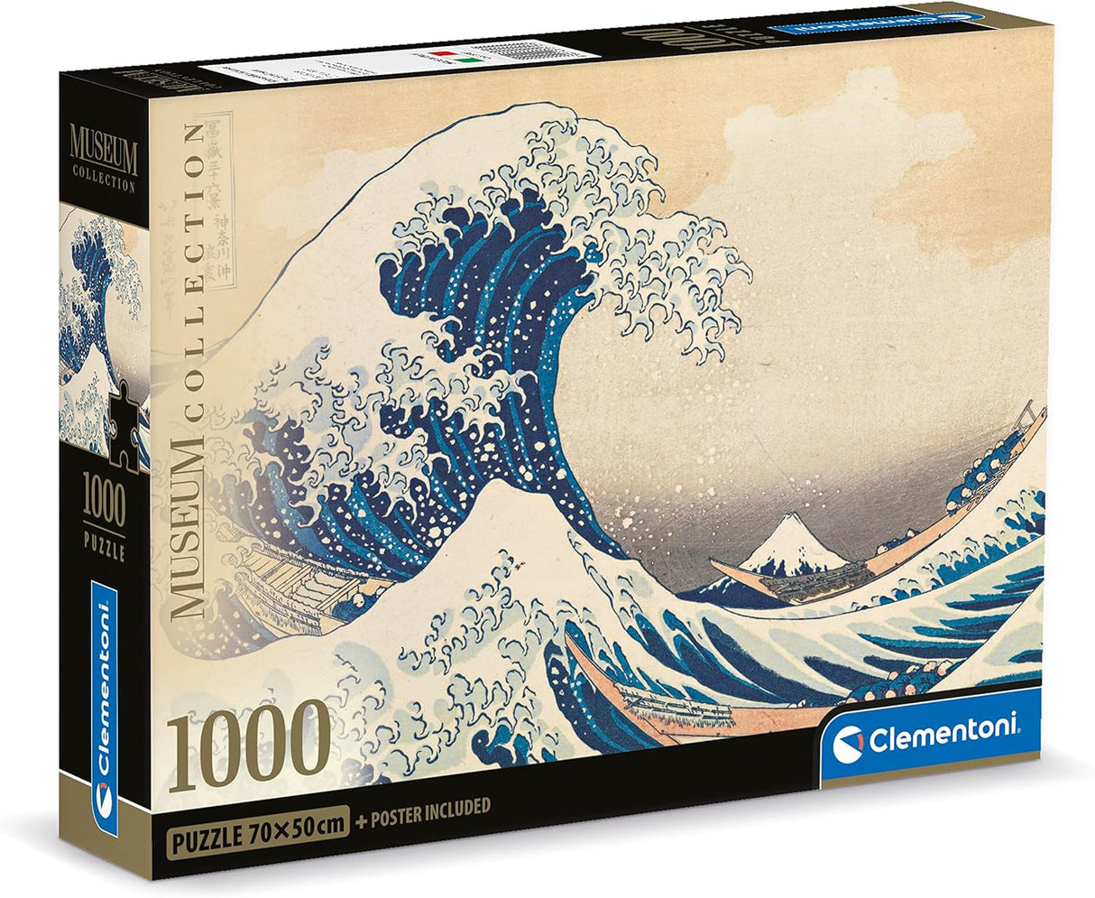 Clementoni Hokusai The Great Wave Jigsaw Puzzle - 1000 Piece - Museum Collection - (39707)