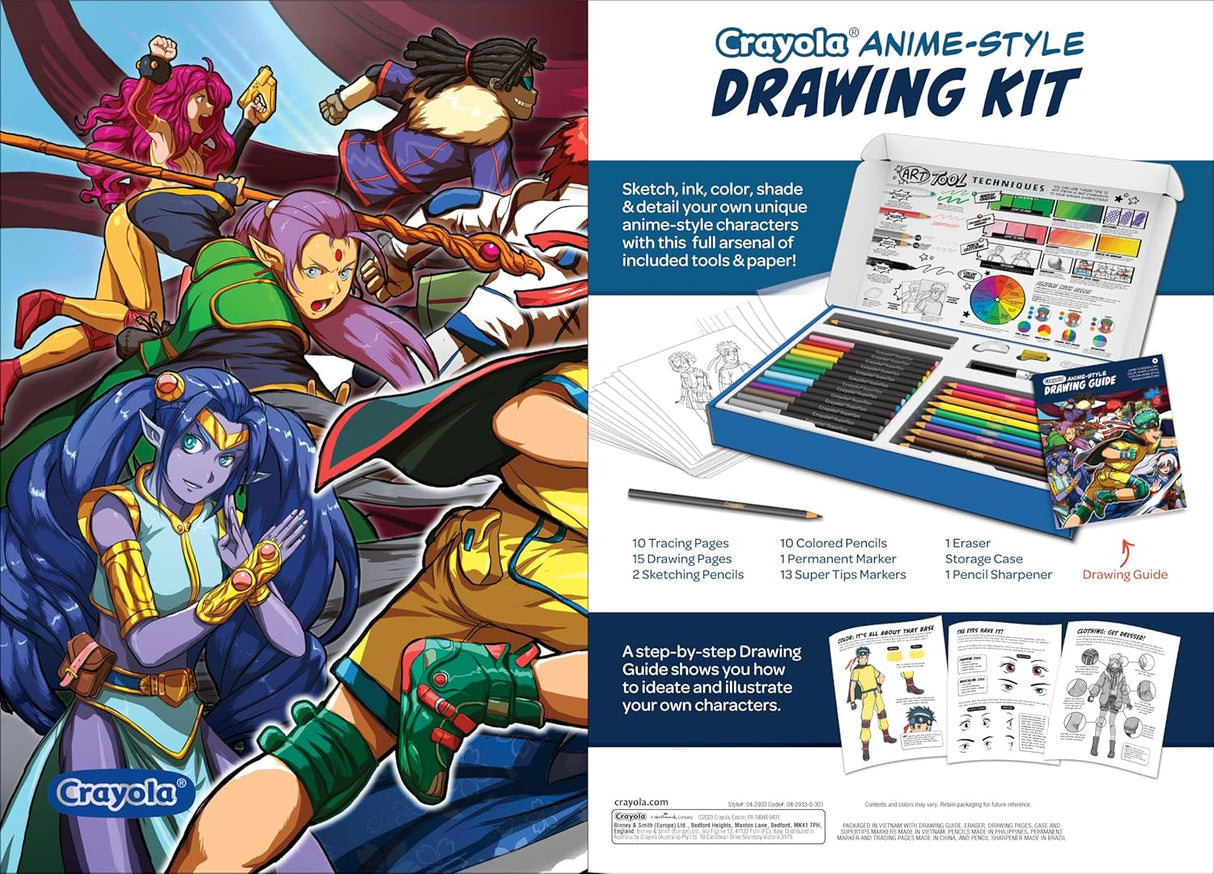 Crayola Anime-Style Drawing Kit