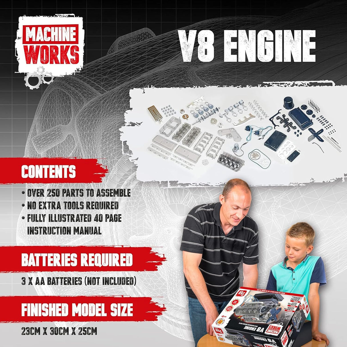 Machine Works: V8 Engine Model