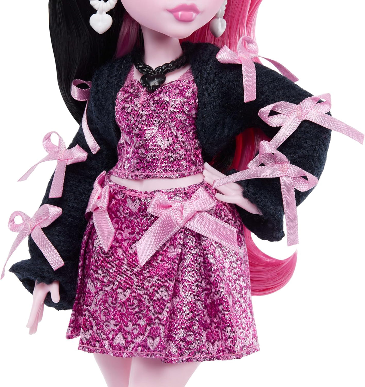 Monster High Fashion Doll: Draculaura - Pink Bow Dress