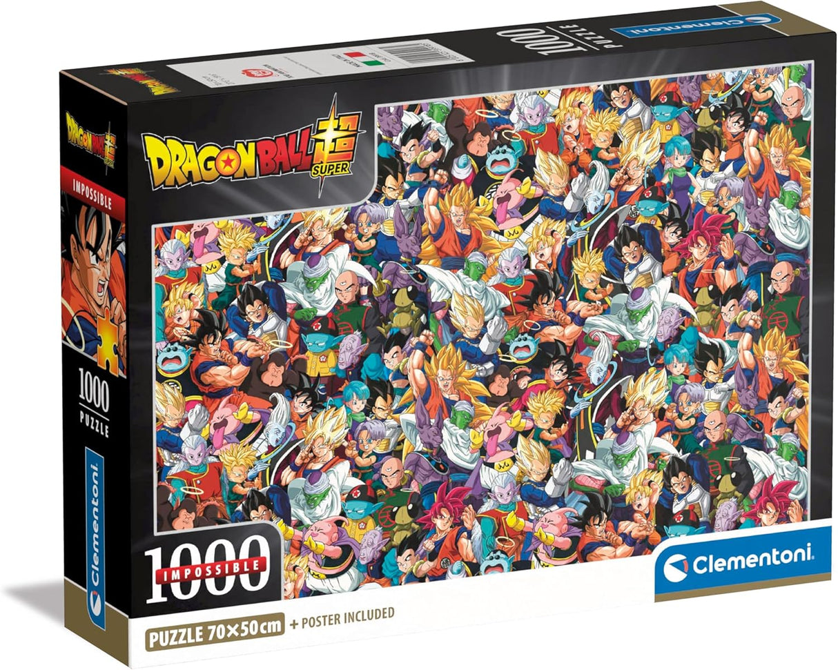 Clementoni Dragon Ball Jigsaw Puzzle - 1000 Piece - Impossible Collection - (39918)
