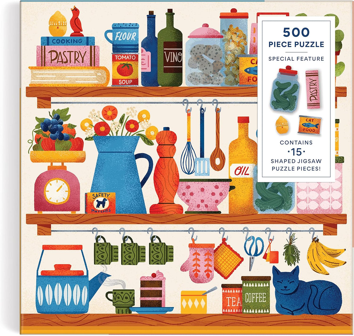 Galison Kitchen Essentials Jigsaw Puzzle - 500 Piece