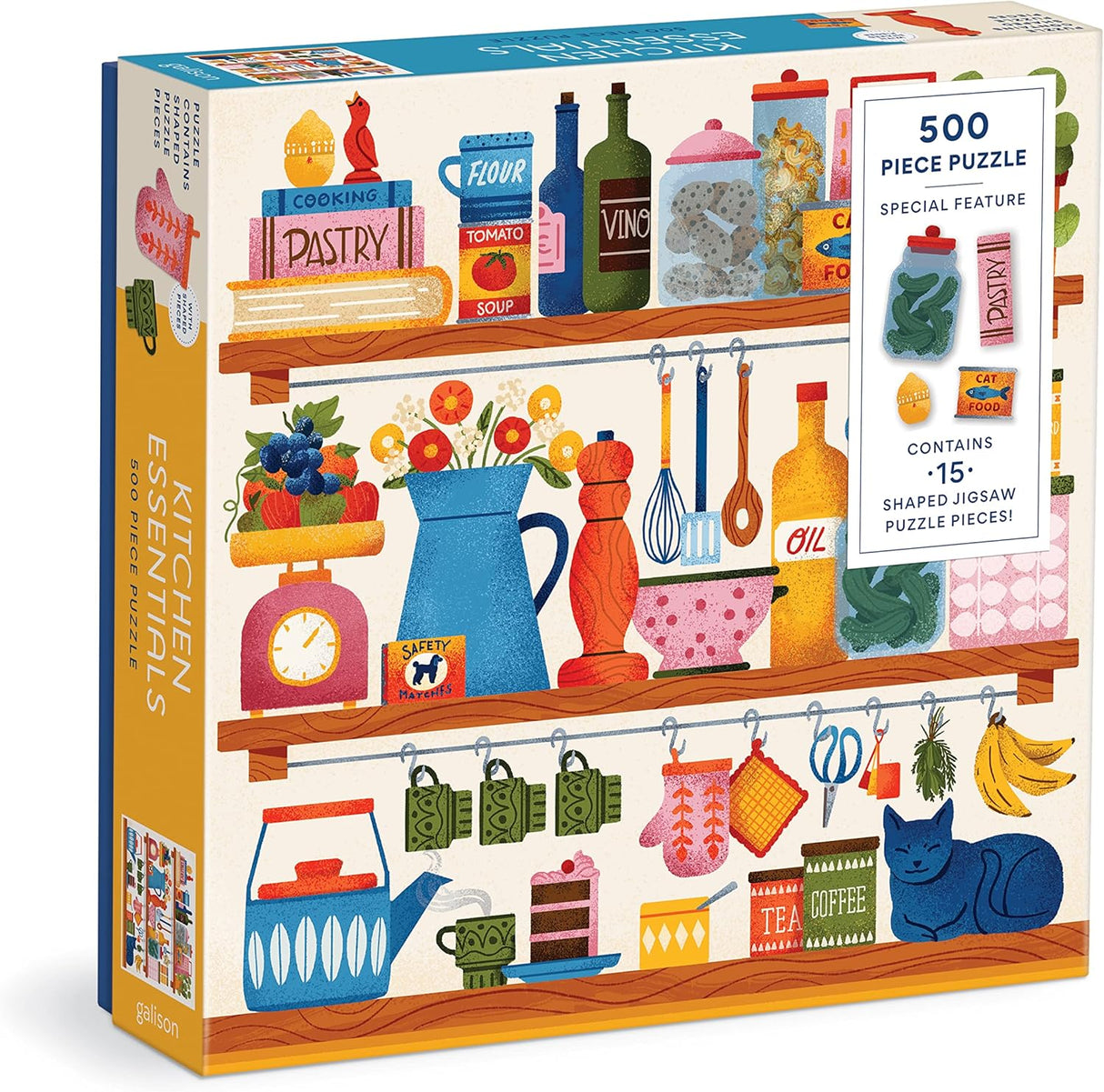 Galison Kitchen Essentials Jigsaw Puzzle - 500 Piece