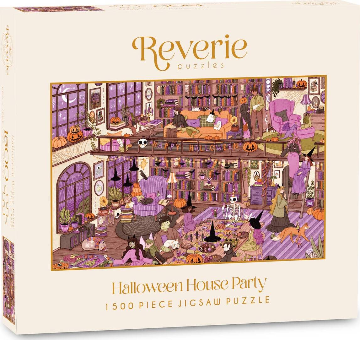 Reverie Puzzles: Halloween House Party Jigsaw Puzzle - 1500 Pieces