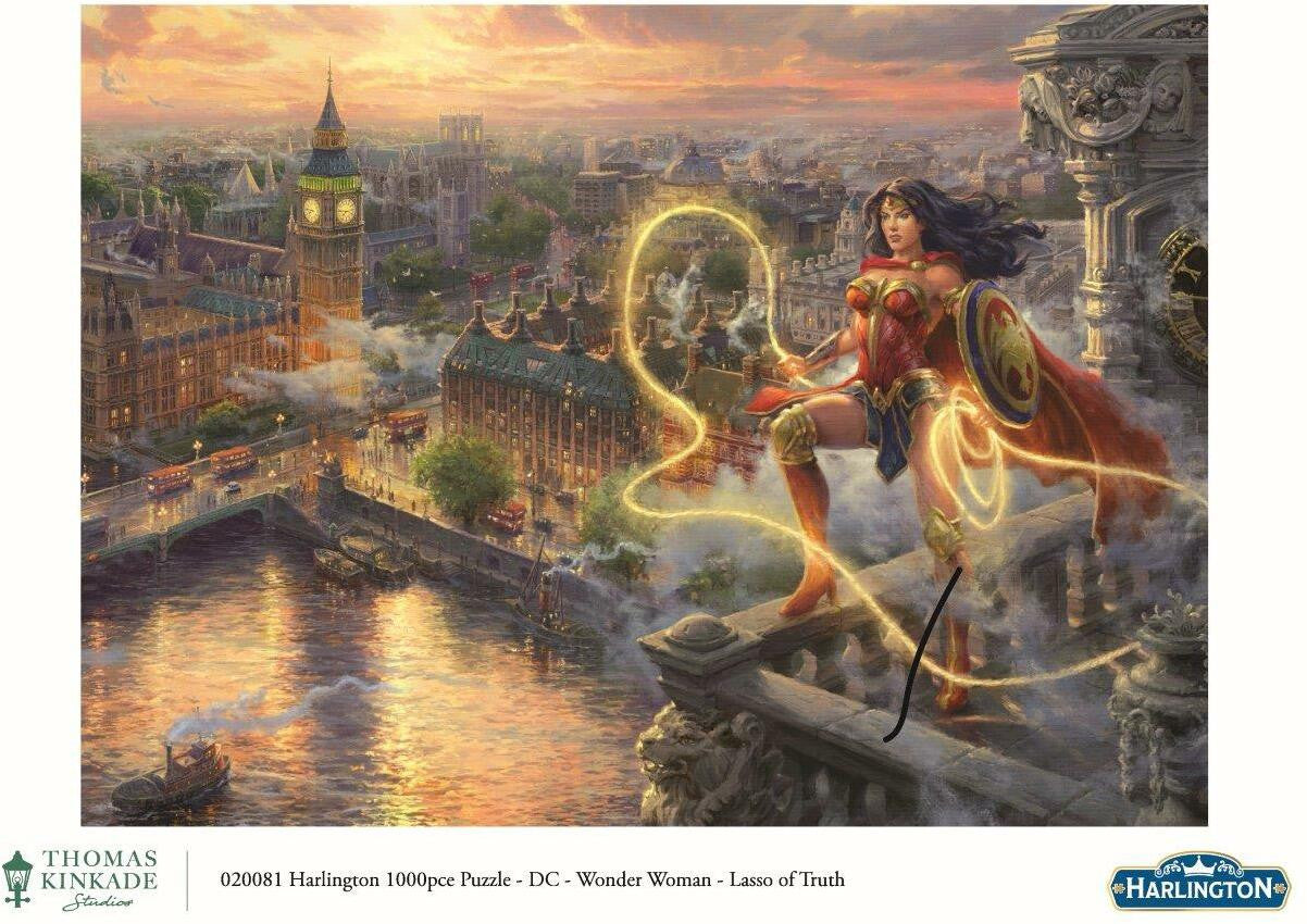 Harlington Thomas Kinkade DC Comics: Wonder Woman Lasso of Truth - 1000 Piece Puzzle