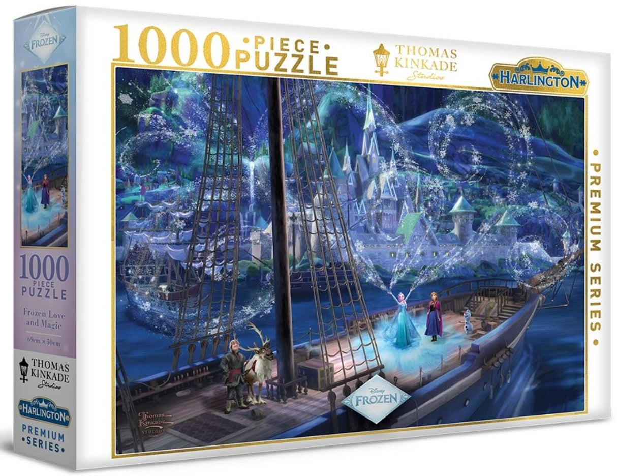 Harlington Thomas Kinkade Disney: Frozen Love & Magic - 1000 Piece Puzzle