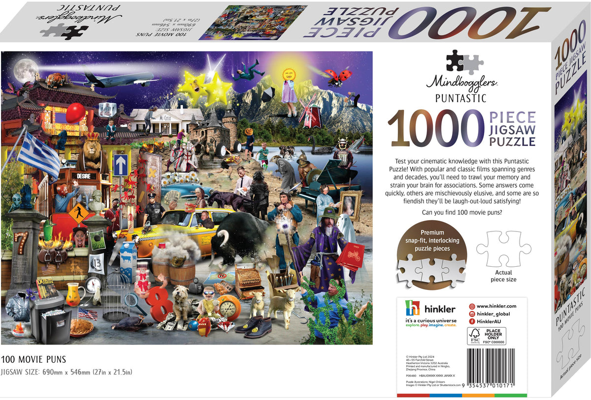 Mindbogglers 1000pc Jigsaw Movies