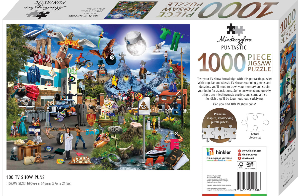 Mindbogglers 1000pc Jigsaw TV Shows