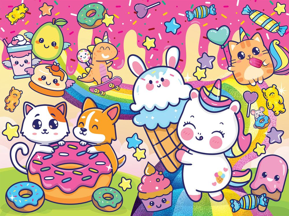 Hinkler: Junior Jigsaw Carry & Play Sweet Kawaii