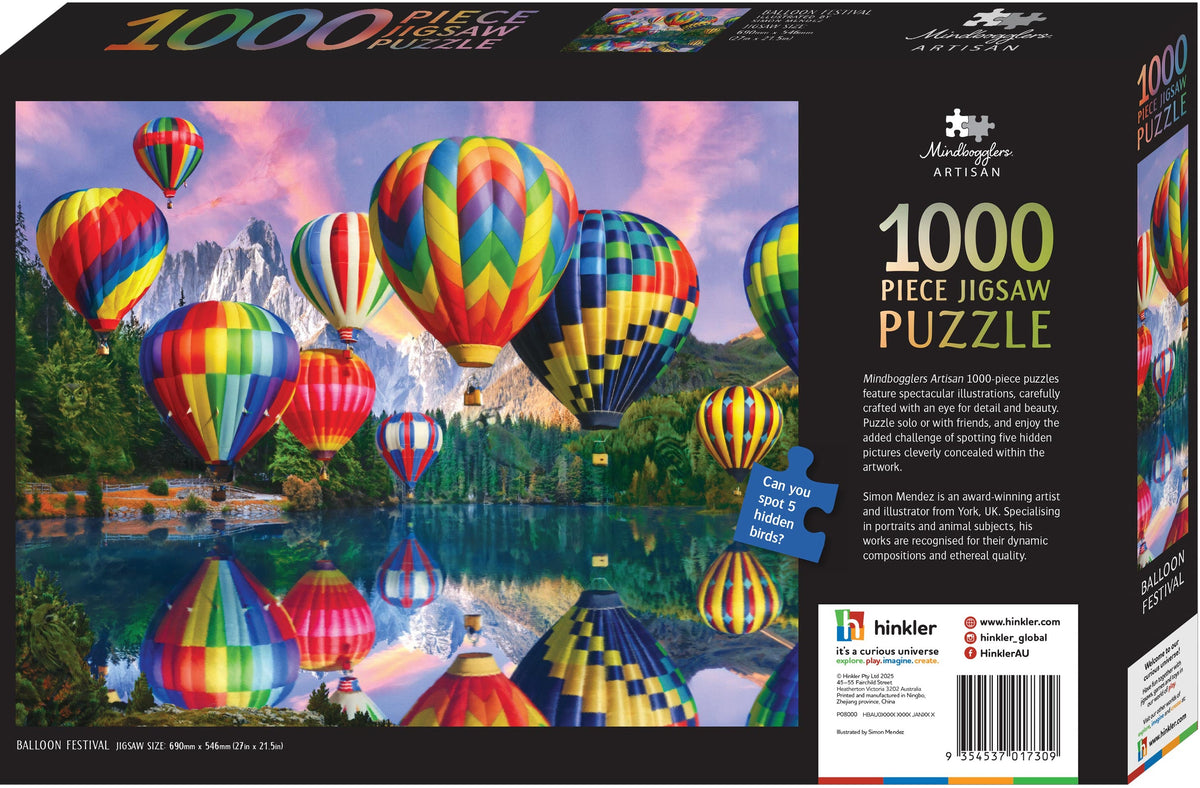 Mindbogglers Artisan 1000pc Jigsaw Balloon Festival