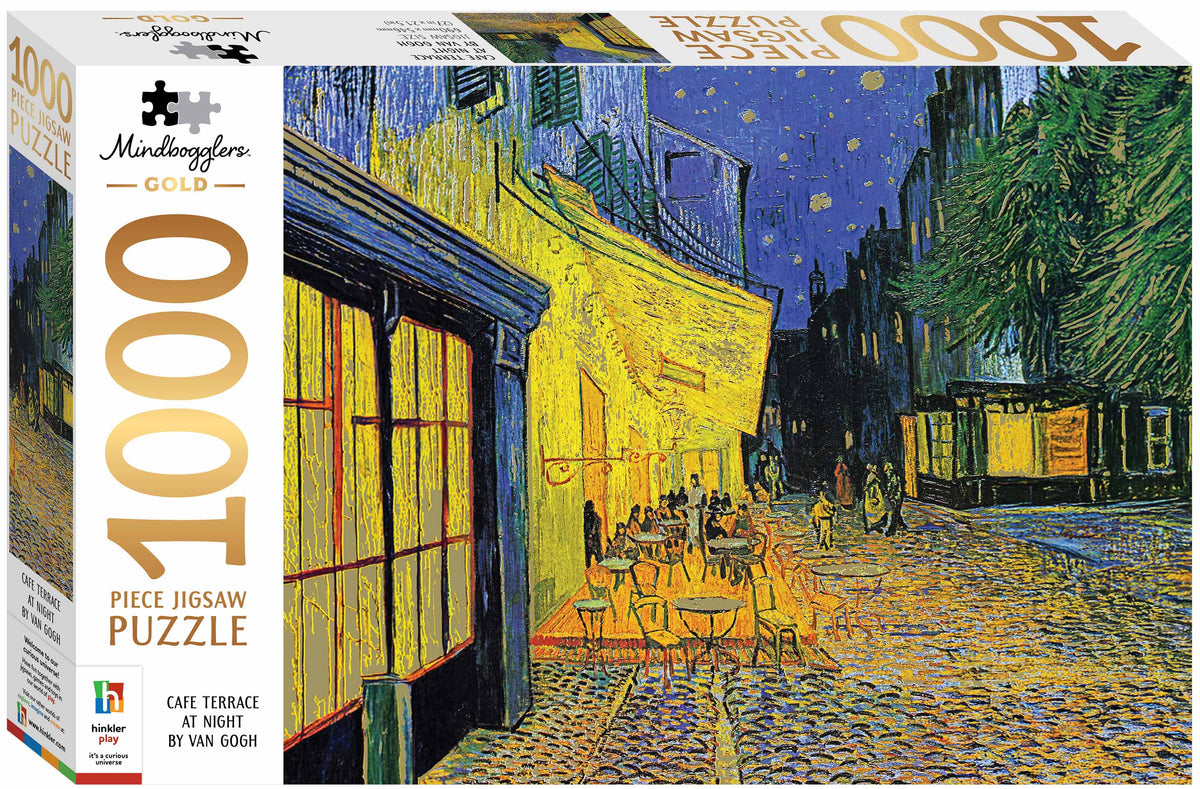 Mindbogglers Gold 1000pc Jigsaw Cafe Terrace by Van Gogh
