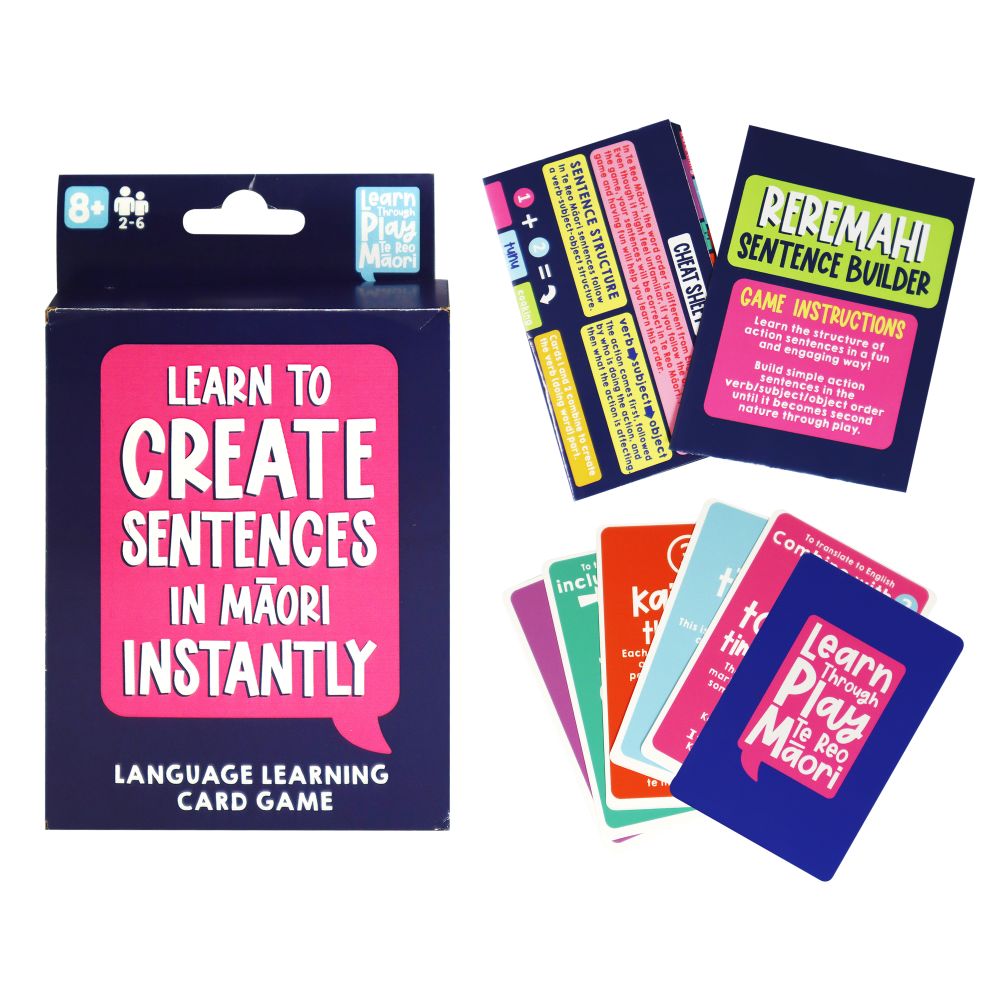 Te Reo Reremahi Action Sentence Card Game (75 Pieces)