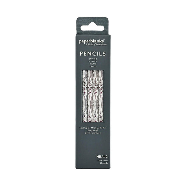 Vault of the Milan Cathedral (Burgundy) (Duomo di Milano) Pencil (4 Pack)