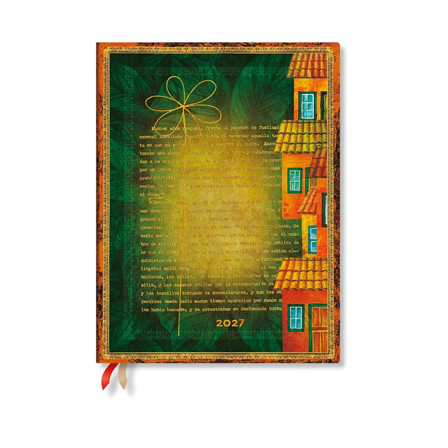 2027 Garcia Marquez, One Hundred Years of Solitude (Embellished Manuscripts Collection) Ultra 12-Month Hardcover Dayplanner (Elastic Band Closure) Daily