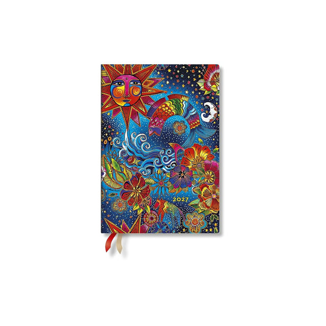 2027 Celestial Magic (Whimsical Creations) Midi 12-Month Softcover Dayplanner (Elastic Band Closure) Horizontal