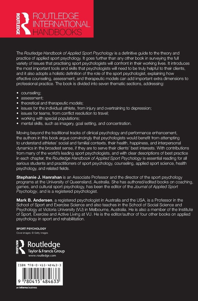 Routledge Handbook of Applied Sport Psychology