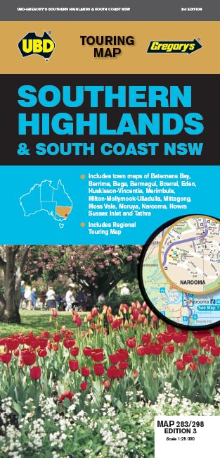 Southern Highlands & South Coast NSW Map 283/298 3rd ed