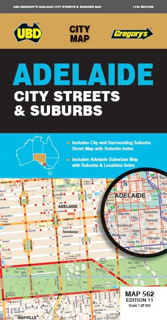 Adelaide City Streets & Suburbs Map 562 11th