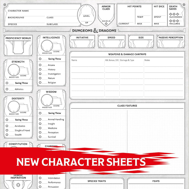 D&D 2024 Character Sheets