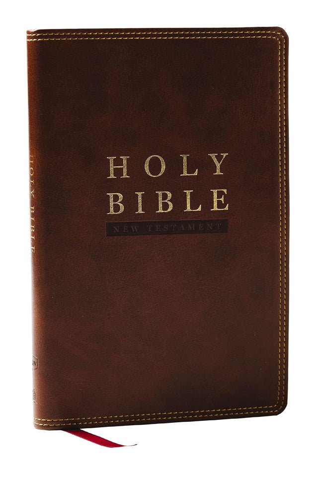 NKJV Super Giant Print New Testament, Brown Leathersoft, Red Letter, Comfort Print