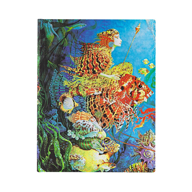 Sea Fantasies Ultra Lined Hardcover Journal (Elastic Band Closure)