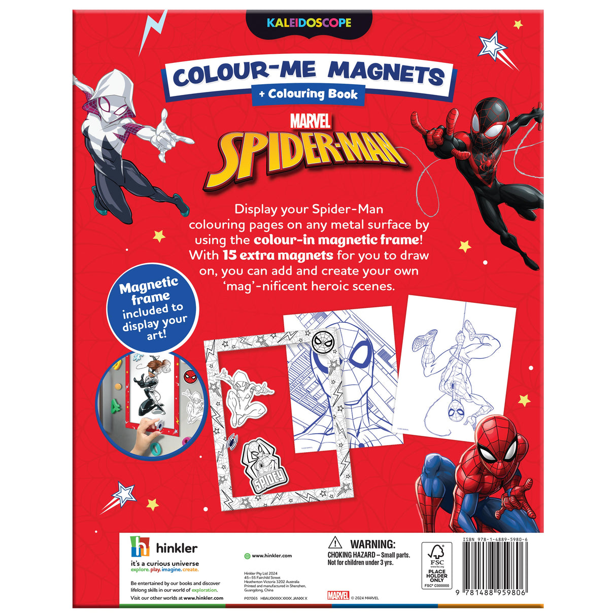 Colour-Me-Magnets Spider-Man