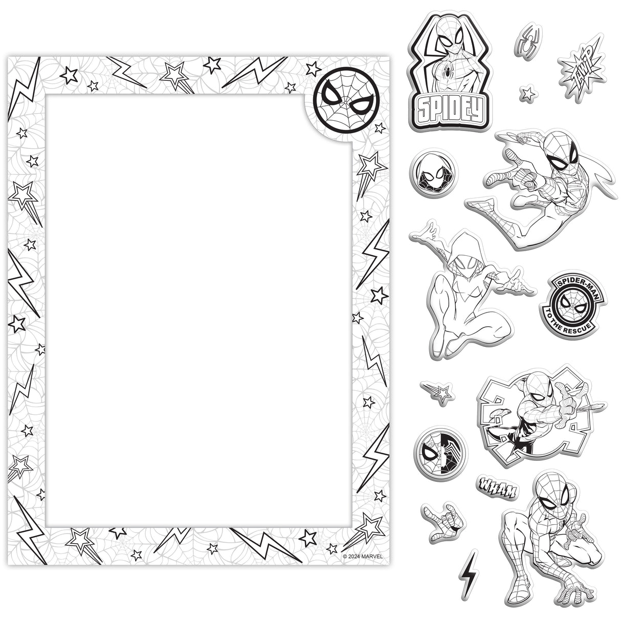 Colour-Me-Magnets Spider-Man