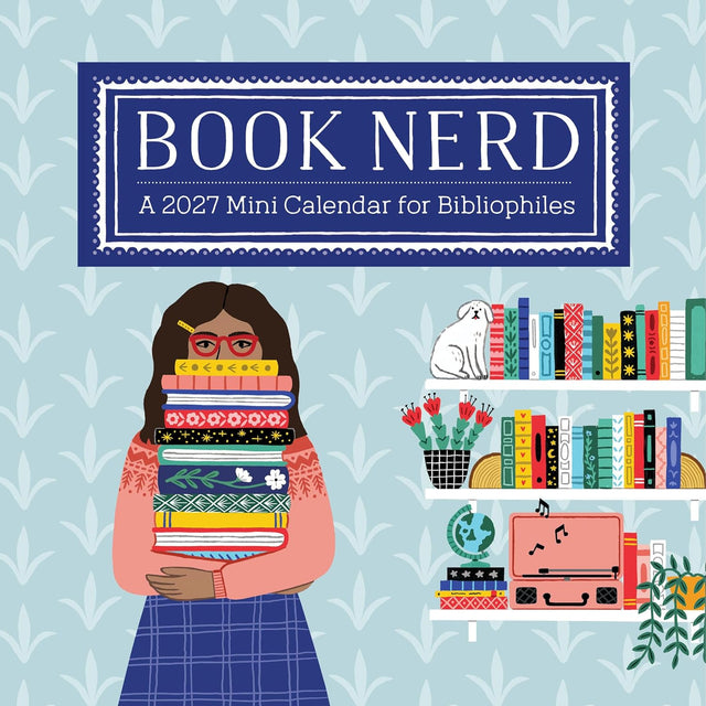 Book Nerd Mini Wall Calendar 2027