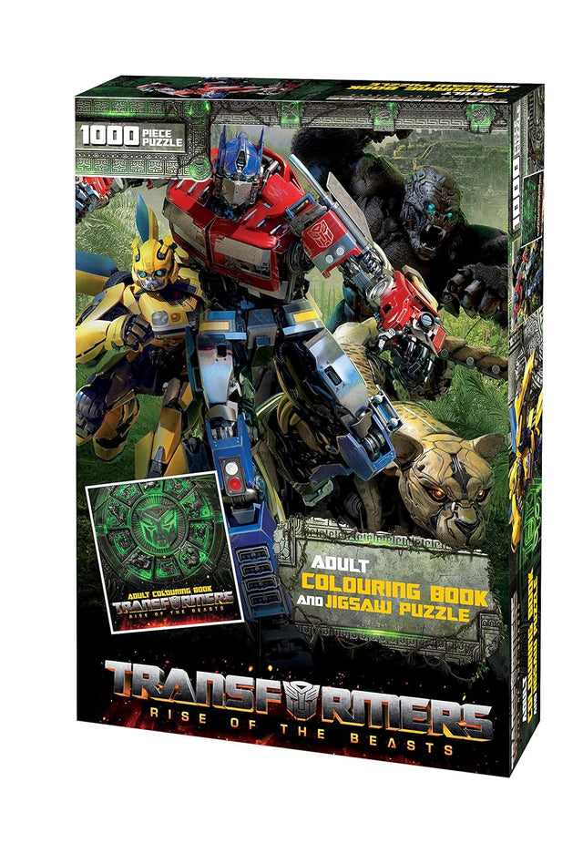 Transformers: Adult Colouring Book and Jigsaw Puzzle (Hasbro: 1000 Pieces)