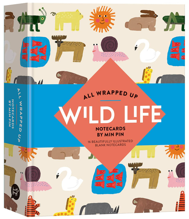 All Wrapped Up: Wild Life by Min Pin Notecards
