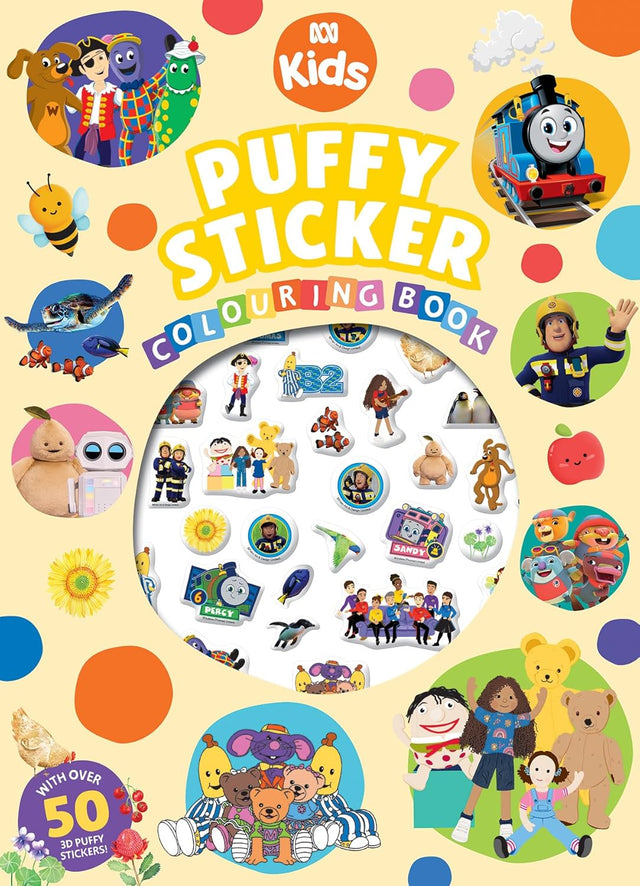 ABC Kids: Puffy Sticker Colouring Book