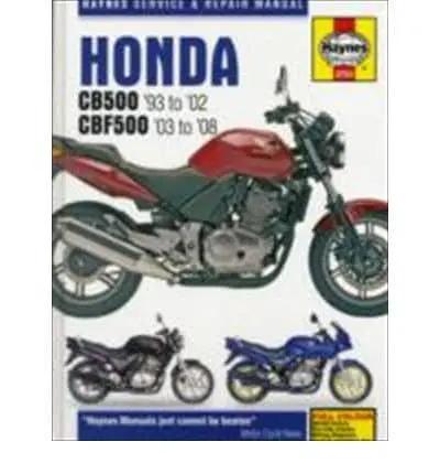 Honda CB500 and CBF500 Twins Service and Repair Manual