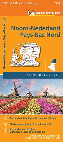 Netherlands North - Michelin Regional Map 531