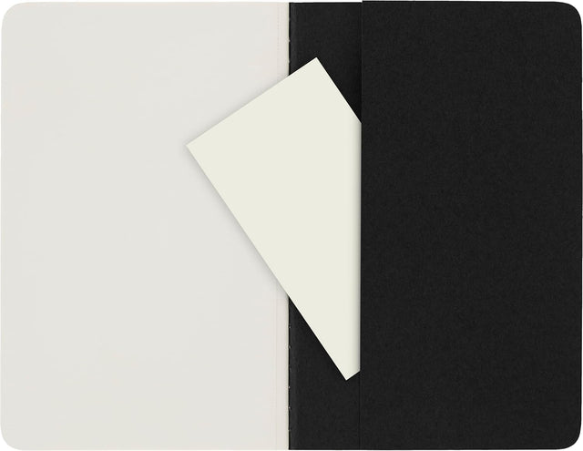 Moleskine Plain Cahier - Black Cover (3 Set)