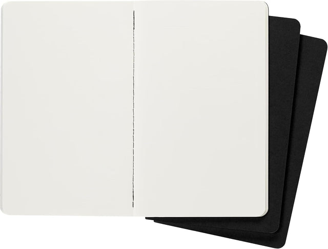 Moleskine Plain Cahier L - Black Cover (3 Set)